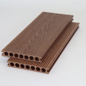 Tarima <span class=keywords><strong>Exterior</strong></span> Moderna Impermeable de WPC con Superficie Lisa con Relieve 3D de Grano de Madera, <span class=keywords><strong>Suelo</strong></span> Compuesto Ecológico para <span class=keywords><strong>Patio</strong></span> - Product Image 2