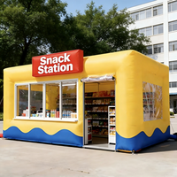 Stand commercial gonflable décoratif, tente de vente intérieure/extérieure, kiosque portable et étanche pour grand ouverture et carnaval