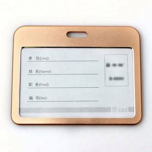 High Quality Aluminum Alloy Name Badge and <b>ID</b> Card <b>Holder</b> for Business Use - Product Image 3