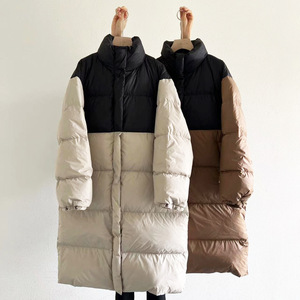 Veste matelassée <span class=keywords><strong>de</strong></span> <span class=keywords><strong>luxe</strong></span> en duvet <span class=keywords><strong>de</strong></span> canard blanc pour femme, coupe longue, coupe-vent, tendance, grande taille, avec fermeture éclair, en nylon, personnalisable ODM - Product Image 2