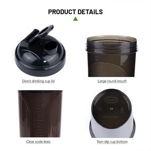 Fonwhyカスタム500ml/700ml BPAフリーシェーカーカップジムトレーニングスポーツ用シェーカーボトルタンパク質粉末混合ブレンダーフィルター用 - Product Image 2