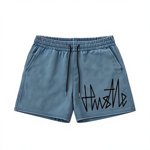 Touch Athletic Leisure Gym Fitness Mid Length Comfortable Mens Relaxed Fleece Shorts Everyday Casual <b>Pull</b> On Elastic Waist Soft - Product Image 1