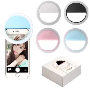 Universale Selfie anello LED luce del Flash portatile per telefono cellulare 36 LED lampada Selfie Clip anello luminoso per iPhone tutti i telefoni cellulari