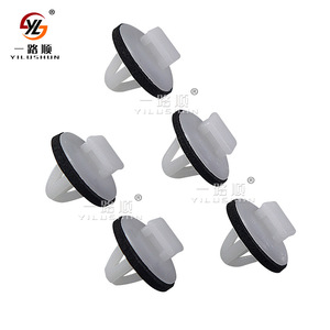 Car Door Panel Clips D79 15.3mmx7.8mm White Yellow Plastic Interior Trim Fasteners For Car Soundproof Panel - Product Image 2