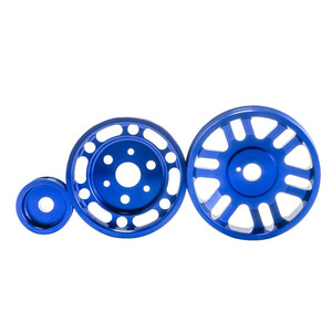 Poyracing V-Belt <b>Pulley</b> 30mm Bore Aluminum 1 Groove For Toyota GT86 Scion FR-S Subaru BRZ - Product Image 2