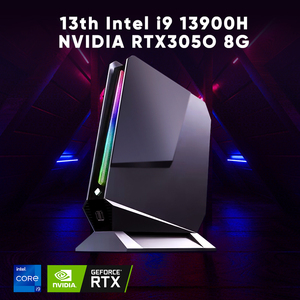 คอมพิวเตอร์เล่นเกม รุ่นที่ 13 I9-13900H I7 และ GeForce RTX 4060 3050 8G GDDR6 การ์ดจอคู่ ขนาดเล็ก รองรับจอแสดงผล 4K สามจอ/2.5G LAN/WiFi 6 - Product Image 6