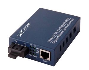 Conversor ótico dos meios do conector ótico Singlemode da fibra 1310nm 1550nm 10/100M 20km RJ45 SC do conversor dos meios - Product Image 5