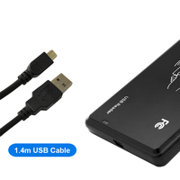 13.56Mhz ISO 15693 HF NFC lecteur de carte de contrôle d'accès bureau USB RFID carte à puce étiquette encodeur écrivain pour la gestion de la bibliothèque