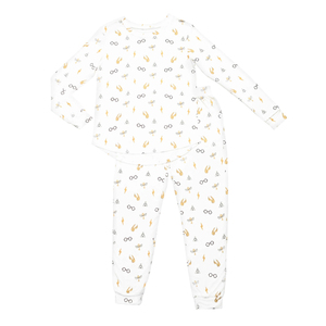 High Quality Elastic Waist Knitted <strong>Thermal</strong> Printed Pajama Set with <strong>Long</strong> <strong>Sleeve</strong> for <strong>Women</strong> Home Wear Custom Spring - Product Image 2