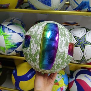 Ballon de volley-ball en cuir PU taille 5, cousu à la machine, pour sports en extérieur et en intérieur, logo personnalisé, 2026 - Product Image 4