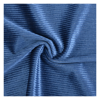 Vente directe usine – Tissu en velours coréen froissé, tricoté, teint uni, respirant, pour vêtements, ameublement et textile de maison