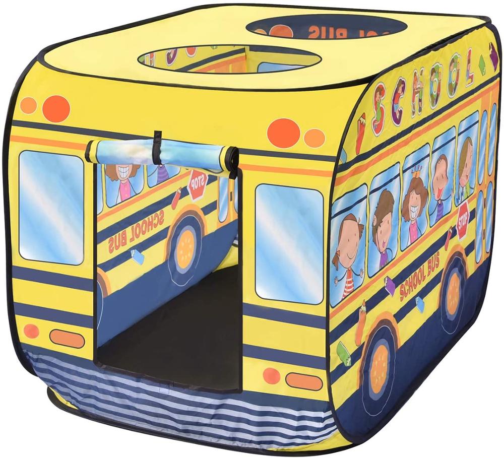 Tienda De Campaña Infantil Con Forma De Autobús De Helados | Carpa De Tela Para Dos Niños | Montaje Rápido Y Portátil | Incluye Bolsa De Transporte | Ideal Para Interior Y Exterior