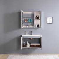 Wastafel kamar mandi kustom 60/100cm Vanity kamar mandi wastafel kamar mandi gantung dinding Hotel Modern dengan meja rias kabinet