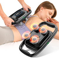 Masseur musculaire portable à vibration par percussion, moteur à balais, massage des tissus profonds, 4 vitesses réglables, rechargeable, outil de relaxation