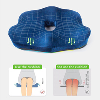 Coussin de siège ergonomique en mousse à mémoire de forme, soutien orthopédique pour les hanches, soulagement de la douleur, dureté réglable, design amovible pour le coccyx – Offre Spéciale