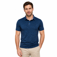 Nouveau Polo Unisexe 100% Coton Tricoté avec Logo Brodé Personnalisé Respirant Anti-Boulochage Coupe Ajustée pour Golf et Sports