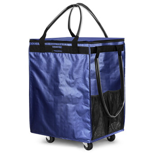 Large Waterproof Wheeled Luggage <b>Bag</b> with Wheels Supermarket Trolley Express Thickened <b>Bag</b> Woven Folding Rolling <b>Tote</b> <b>Bag</b> - Product Image 1
