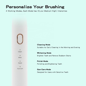 Cepillo de Dientes Eléctrico Sónico Real con 12 Ajustes de Intensidad, Recargable Rápido, Resistente al Agua IPX7 para Adultos, con 42000 <span class=keywords><strong>VPM</strong></span> y 3 Cabezales de Cepillo - Product Image 4