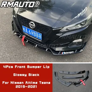 Kit de Carrocería para Altima Teana, Cubierta de Parachoques Negro Brillante, Estilo Deportivo Rojo, Labio de Parachoques para Nissan Altima Teana 2019-2021, Accesorios para Automóviles - Product Image 2