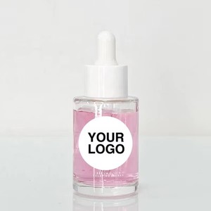 Botella de vidrio redonda esmerilada personalizada de 15ml 30ml 40ml 50ml 60ml 100ml con gotero, vacía, para aceite esencial, suero y cuidado de la piel. - Product Image 3