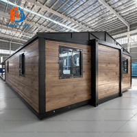 Maison mobile moderne de 20 pieds ou 40 pieds, 2 chambres, conteneurs habitables, maison extensible pour l'Amérique du Nord, maison de jardin