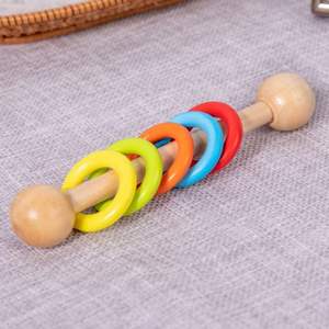 Sonajeros de troncos creativos de alta calidad, juguetes <span class=keywords><strong>para</strong></span> bebés de 0 a 1 años, agarre de educación temprana <span class=keywords><strong>para</strong></span> bebés, juguetes de madera <span class=keywords><strong>para</strong></span> la dentición - Product Image 6