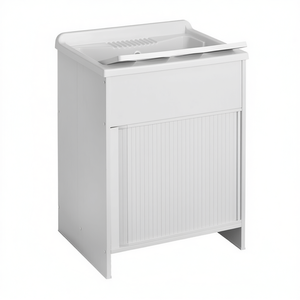 Fregadero Exterior con Mueble de Plástico de 45 cm de Ancho x 50 cm de Profundidad con Apertura de Rodillo para Baño - Product Image 3