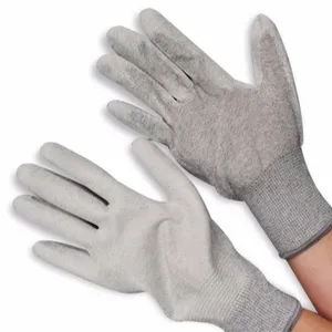 LN-1588003P ESD paume revêtement paume gant de travail gants de sécurité en carbone électrique main gants antistatiques