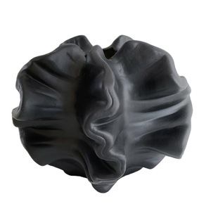 Vase en céramique Muyu Chronicles, style Wabi Sabi, blanc et noir, petit et grand, pour arrangement floral de bureau, décoration de fleurs séchées - Product Image 5