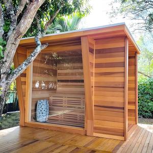Sauna de vapor de cuerpo completo lujosa grande al aire libre más popular, habitación de madera de jardín personalizada para 4-6 personas directa desde China - Product Image 6