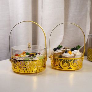 Nueva Bandeja de Hierro para Pastel y Aperitivos Eid Mubarak, Bandeja Decorativa para Mesa, Cesta Decorativa para Ramadán - Product Image 3
