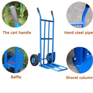 भारी शुल्क परिवहन वैगन 2 वायवीय पहियों गोदाम बोरी कार्गो हाथ ट्रक - Product Image 6