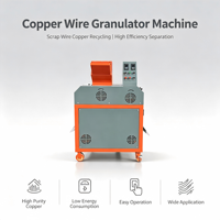 Mini Granulateur de Fil de Cuivre Type Sec, Séparateur de Câbles et de Plastiques Usagés, Petite Machine de Recyclage de Cuivre pour Déchets