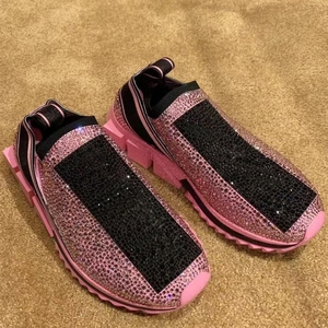 Zapatos de Diseño con Incrustaciones de Diamantes de Alta Calidad, Zapatos de Lujo para Mujer, Zapatos Casuales a la Moda para Hombre - Product Image 1