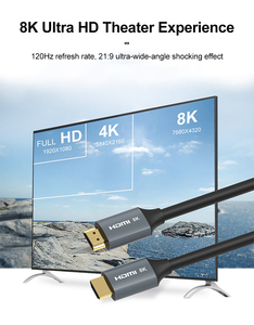 Nhà máy nóng bán chụp A023 siêu tốc độ cao 48gps âm thanh 2.0 Metro 8K 60Hz Hợp kim nhôm 4k Cáp HDMI cho TV - Product Image 4
