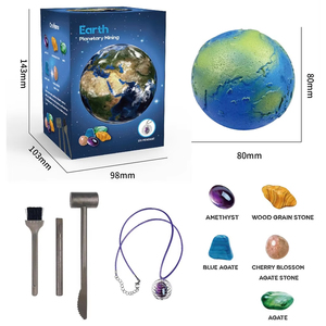 JY New 9 <b>Planets</b> Planetary Mining Archaeological Dig Kit with Gemstones Educational Science <b>Toy</b> for Kids Space Exploration Play - Product Image 1