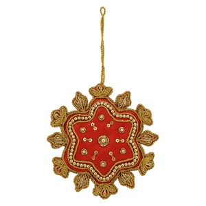 Décoration de couronne, étoile, arbre de noël suspendu, vente en gros, 10 pièces - Product Image 4