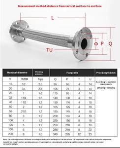 316 골판지 스테인레스 스틸 튜브 유연한 금속 호스 스테인레스 스틸 꼰 호스 - Product Image 3