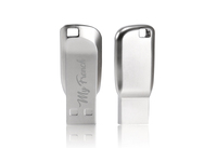 Jaster nouvelle mini clé USB en métal logo personnalisé gratuit coque mémoire portable boîtier de clé USB 2.0 16GB 32GB 64GB