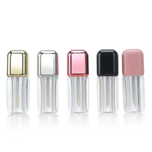 Conteneur cosmétique en plastique transparent réutilisable HKH, tubes de beauté vides rechargeables pour les lèvres, vente en gros - Product Image 3