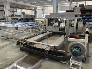 Máquina Automática para el Pulido de Bordes de Vidrio E-WORLD, Línea de Procesamiento de Vidrio Industrial de Acero Blanco, 220V/380V 40kw 3-18mm - Product Image 4