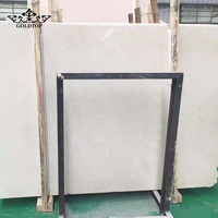 Dalles de pierre calcaire Goldtop OEM/ODM modernes sur mesure, finition martelée, finition polie, pour sols et murs, style PORTUGAL CREAM
