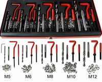 131Pc Kit de réparation de filetage HSS Drill Helicoil Ensemble métrique Heli Coil Tap Insert Case