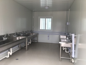 Casa Prefabricada Modular de 2-3 Pisos, Color Blanco Personalizado, <span class=keywords><strong>Contenedor</strong></span> Plano de Acero Reforzado y Transpirable <span class=keywords><strong>para</strong></span> Edificio de Oficinas - Product Image 4