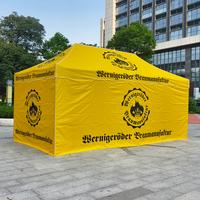 Tente de Vente Pliante Imperméable et Résistante au Feu en Aluminium 3x6m (10x20ft) avec Impression Intégrale et Drapeau, Robuste et Personnalisable pour Événements Alimentaires