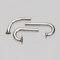 Système d'échappement avec collecteur en acier inoxydable pour moteur Volkswagen Beetle Type 1 refroidi par air, kit Sidewinder intégré