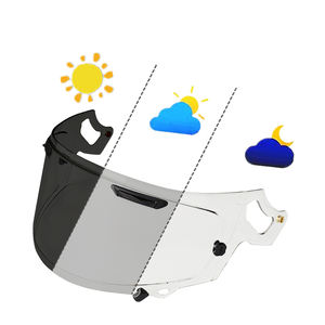 Visera fotocromática para <span class=keywords><strong>casco</strong></span> de motocicleta para RX7X,Glamster,TT,V14,V28B,R1,R420,FF320, MX701,Atlas Anti UV Wind Shield Helmet - Product Image 2