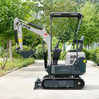 Mini-excavatrice sur chenilles Koop Engine 800 kg avec moteur EPA, pompe et boîte de vitesses - Haute efficacité - Livraison gratuite