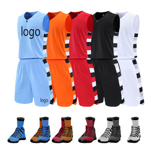 Seragam Basket Remaja Atasan Vest Tanpa Lengan Hitam Ukuran Besar Bahan Jersey Bernapas dengan Cetak Sublimasi Kustom Grosir - Product Image 2