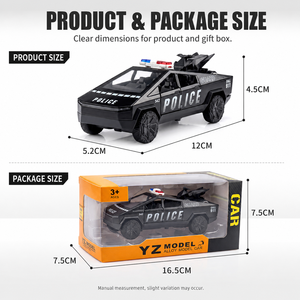 New Design 1:36 Scale Mini Diecast Pickup Truck Model Open Door Pull-back Alloy Metal <strong>Toy</strong> <strong>Car</strong> with Wheels Movable YZ Model - Product Image 5